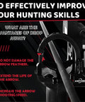 Drop Away Arrow Rest For Compound Bow, All Metal Construction With Felt To Preserve Smooth Arrow Flight, Right Hand Adjustable showing features