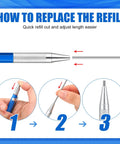 Steps to replace refill in Pro Grade Welding Pencil Set With 2 Welder Pencils And 48 Round Refills 2.0 Millimeter Tips