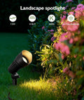 Low Voltage LED Landscape Spotlights 12V Garden Lights With Connectors 7.5W 3000K Warm White Outdoor Lights For House Waterproof Yard Light