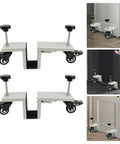 Heavy Hitter Door Dolly Cart 2 Pack 1000 Lb Capacity Steel Frame With 360 Swivel Brakes for easy panel moves.