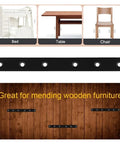 Sturdy Black Stainless Steel Straight Brace Brackets 19x195mm for wood mending on furniture, pack of 2 4 8, heavy duty