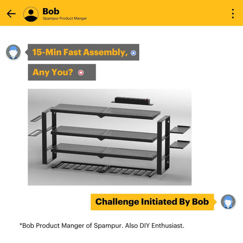 Heavy Duty Power Tool Organizer Wall Mount With 4 Tier Rack And 8 Drill Holders, Charging Station for garage workshop storage.