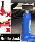 Heavy Duty Bottle Jack Pad Adapter Rubber With 29mm Hole And 1 1/8 Inch Recess On Bottom Jacking Point on blue bottle jack