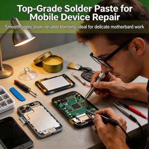 Pro Grade Lead Free Solder Flux Paste For Precision Electronics And Auto Electrical Repairs Smooth Joints Anti Oxidation application