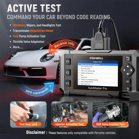 NT510 Pro OBD2 Scanner For Porsche Two In One Diagnostic Tool And 12 Volt Battery Tester Full System Bi Directional Control