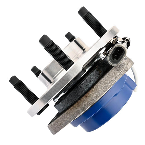Close-up of Pair Front or Rear Wheel Bearing Hub Assembly for Chevy Impala Monte Carlo Venture, Cadillac, Buick, Pontiac, Oldsmobile, Saturn