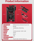 38 In 1 Bike Repair Kit With Chain Levers Hex Spoke Wrench Crank Puller And Splitter Tool dimensions and specifications
