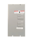 Four Space Eight Circuit Indoor Load Center With 125 Amp Main Lug Surface Mount Electrical Panel For Home Garage Or Workshop Durable Easy Install DIY Friendly Indoor Power Distribution. gray steel panel cover
