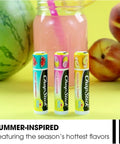 Sweet Watermelon Lip Balm Trio, Peaches And Cream Lip Balm, Pink Lemonade Lip Balm, Moisturizing, 0.15 Oz Each, Three Pack