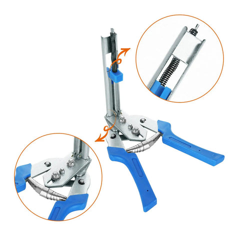 Two Pack Type M Nail Ring Pliers Kit With 1200 Zinc Alloy Hog Rings for Durable Fencing And Animal Cage Repairs tool detail view