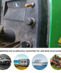 Heavy Duty Push Button Momentary Starter Switch 12V To 24V 50A Weatherproof Engine Start Button for tractors and marine use