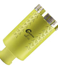 Diamond core drill bit, 2 in (50 mm), yellow SANLEETEK laser-welded hole saw with 5/8-11 thread