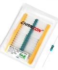 Chanzon 51kΩ metal film resistor assortment in resealable bag; 0.25W, through-hole, 1% tolerance (100 pcs)