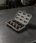 Tough Chrome Vanadium Steel Hex Socket Adapter Kit For Impact Drivers Fits H4 Through H17 Sizes With 8 Pieces Ready To Rock In Any Workshop Job Without Stripping Or Breaking Under Heavy Torque in case