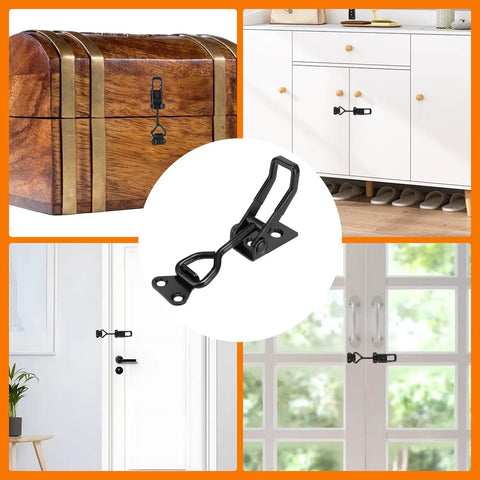 Six Pack Adjustable Toggle Latch Clamps Beefy Heavy Duty 330 Lb Capacity With Adjustable Holding Pressure on wood and doors