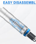 Close-up of 16mm Magnetic Spark Plug Socket Set With Swivel Head Thin Wall Three Eighths Inch Drive 12 Point Design.