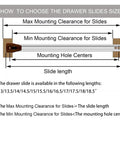 How to choose size for Heavy Duty Bottom Mount Drawer Slides For Bulletproof Zero Resistance Glide No Sweat Setup For Stuck Dressers Cabinets And Nightstands T1408.
