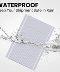 Bubble Mailers Eight Point Five By Eleven Inch Self Seal Padded Envelopes 25 Pack Grey Opaque Lightweight Shipping waterproof image