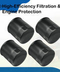 Four Pack 52114 Transmission Filter Replacement For Ferris IS600Z And Wide Brand Compatibility With Ariens Bad Boy Bush Hog Exmark