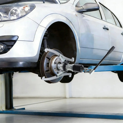 Heavy Duty 20 Ton Hydraulic Bearing Puller With 2 Or 3 Jaws For Wheel Removal Includes Storage Box And Hose, on car hub