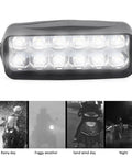 Beefy Ebike Bar Light Headlight 12V To 100V 1200 Lumen Universal Headlight with aluminum assembly in varied weather conditions