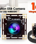 16MP USB Camera Module with 170 Degree Fisheye Lens for Raspberry Pi and PC, high resolution 4656x3496 webcam, IMX298 sensor