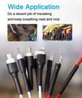 650 Piece Heat Shrink Tubing Kit 8 Sizes Assortment Pro Grade With Storage Case UL Approved 2 To 1 Shrink Ratio For Wiring Solder Joints Cable Insulation And DIY Projects Black shown insul...