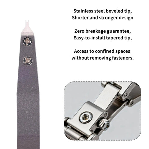 Watch Spring Bar Tweezers And Pliers Tool For Quick Strap Tweaks, Link Removal, And Bracelet Repair, Aluminum Alloy Durable Design