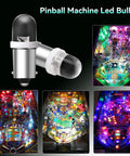 Ba9s LED Bulbs for Pinball Machines Replacement 6V DC 70 Lumen White 6500K Soft Warm Glow No Shadow LED Lighting Pack of 20