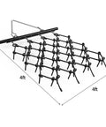 Heavy Duty ATV Chain Drag Harrow 4 Foot Wide By 4 Foot Long With One Half Inch Tines for Lawn Tractors ATVs