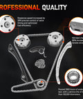 Tight As A Drum 2.0L Timing Chain Kit With Dual Vvt Gears And Oil Pump Assembly for Land Rover, showing precision gears and chain.