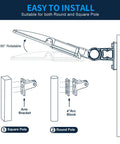 Installation guide for LED Parking Lot Light With Adjustable Slip Fitter 21000 Lumens 140 LM Per Watt 5000K Dusk To Dawn Photocell