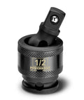 1/2 Inch Drive Impact Universal Joint Socket Adapter Swivel With 360 Degree Rotation And 30 Degree Angled Access, Chrome Moly Beefy Impact Grade, Flexible For Tight Spaces, Works With Standard Ratchets Extensions And Tools in angled view