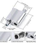 No Sweat Setup With This 10 Pack Of Ready To Roll Stainless Steel Wire Rope Clamps Self Locking Cable Clips showing dimensions and details.