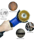 Tough As Nails 6 Pack 4 Inch Wire Cup Brushes For Angle Grinders With 5/8 Inch Arbor for rust and paint removal.