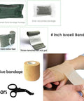 Emergency First Aid Kit IFAK With MOLLE Admin Pouch For Wound Dressing And Blood Control EMT Survival Trauma Kit, 6 inch bandage