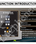 Function introduction panel of This Electric Coffee Roaster Works Wonders In Any Home Kitchen; features temperature and time controls.