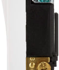 Side view of Decora Plus Rocker Switch 15 Amp 120 277 VAC SPDT Center Off Maintained Contact 5685 2W White Beefy Built