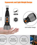 2 In 1 Cordless Electric Screwdriver Kit With LED Light And USB Charging For Quick Home DIY, ergonomic lightweight design