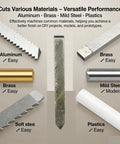 Top Shelf 5 Piece 4x4mm Alloy Steel Lathe Cutter Set For Mini Lathes cutting brass, aluminum, mild steel, and plastics with ease.
