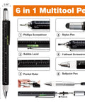 Magnetic Pickup Tool And 6 In 1 Multitool Pen With Touch Screen Stylus Ruler Bubble Level Flathead And Phillips Screwdrivers Ballpoint Pen