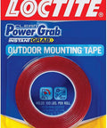Power Grab Mounting Tape Heavy Duty Indoor Outdoor 60 Inch Roll Grips Up To 110 Lbs UV Resistant Weatherproof Packaging