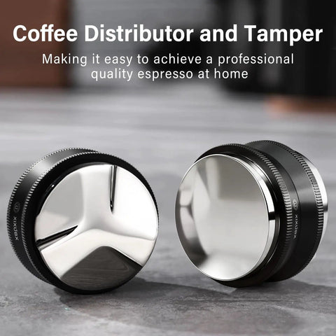 Top Shelf 58mm Espresso Tamper And Coffee Distributor Set For Hella Precise Ground Leveling And Even Packing Straight Upgrade For Home Baristas And Cafe Crews Using Standard Portafilter Machines