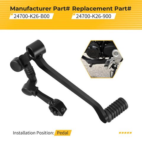 Honda Grom Gear Shift Lever Pedal Assembly 125 Models 2014 2015 2017 2018 To 2024 ABS Replacement Part 24700 K26 B00 24700 K26 900