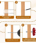 Installation steps for Two Pack Vintage Industrial Valve Style Cabinet Knobs In White Iron With 6mm Screws