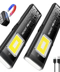 Ultra Slim EDC Flashlight Rechargeable With 8 Modes Magnetic Base And Clip Pocket Sized Lightweight 37 Grams 0.35 Inch Body