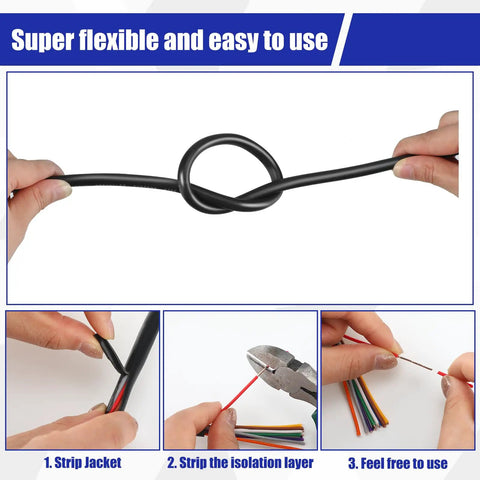 Pro Grade Heavy Duty Sprinkler System Wire 18 Gauge Irrigation Wire With UV Resistant PVC Jacket, flexible and easy handling