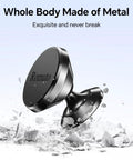 2 Pack Magnetic Phone Holder For Car Dashboard With Strong Magnet And Metal Plate Included, metal body on shattered surface