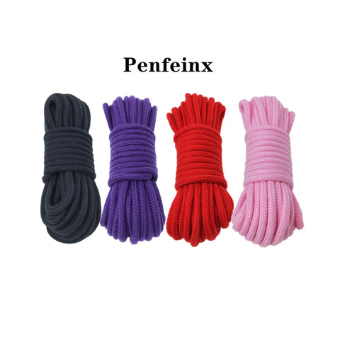 Soft Cotton Rope For Craft And Home Use Thick Durable 8mm Twisted Cotton Rope 10 Meters Skin Friendly Smooth Rope In Black Red Pink Purple