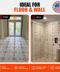 Tile Leveling System Kit With 3 Sixteenth Inch Clips For Floor And Wall Tiling, 800 Leveling Clips For Uniform Grout, Easy To Use